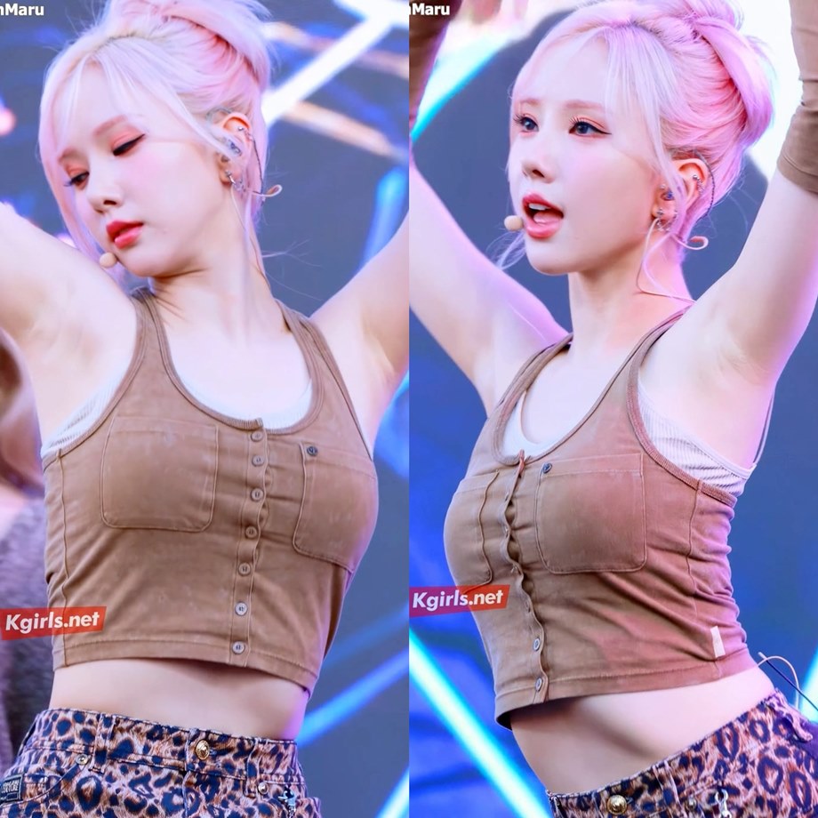 BBG Eunha's sleeveless fashion with cool open armpits