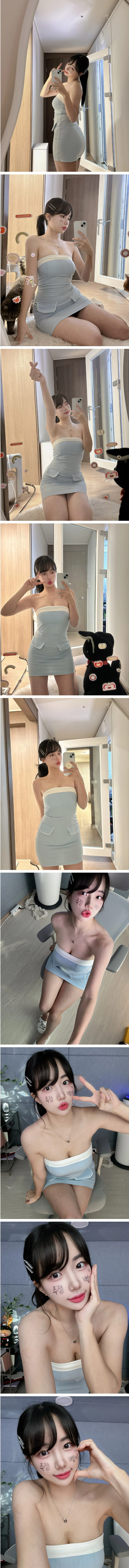 The off-shoulder dress that sticks tightly to the body is the reason for the BJ's new Bangcell ㅗㅜ