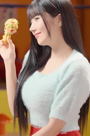 GIFs of Kwon Eunbi that make you crave chicken pizza