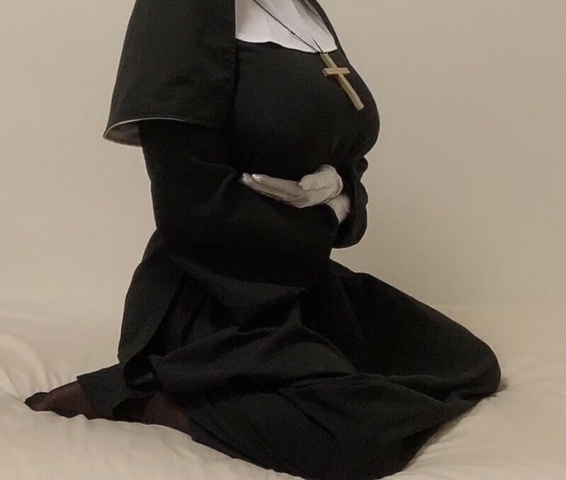 an unexposed pious nun