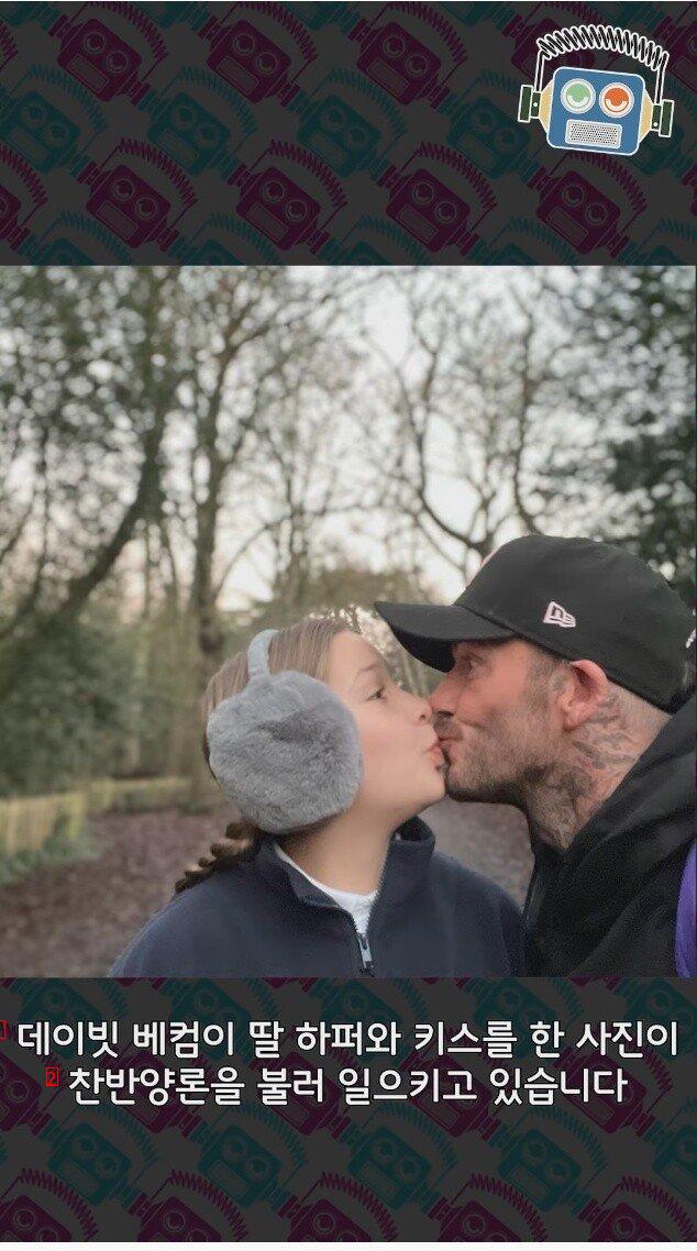 Beckham Kiss Controversy