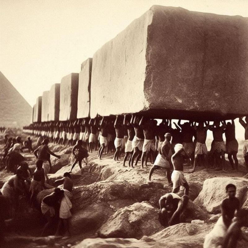 at the time of pyramid construction