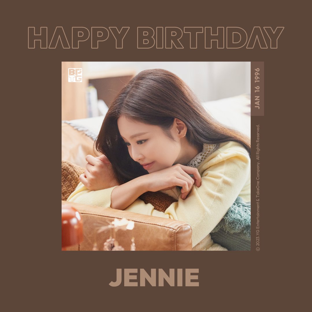 BLACKPINK's JENNIE's birthday