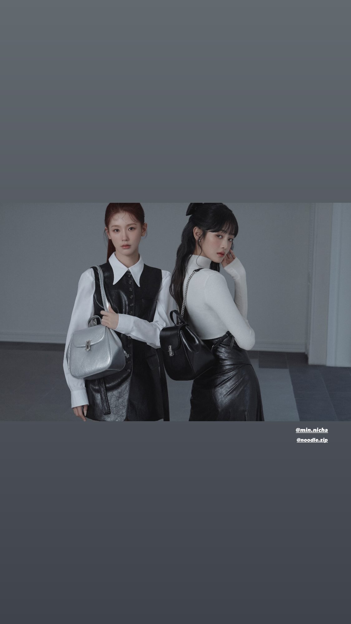 (SOUND)MIYEON and MINNIE (G)I-DLE's JESTINA handbag