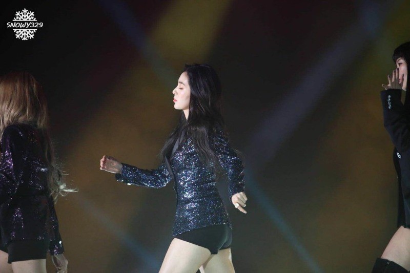 Irene in a bling bling outfit