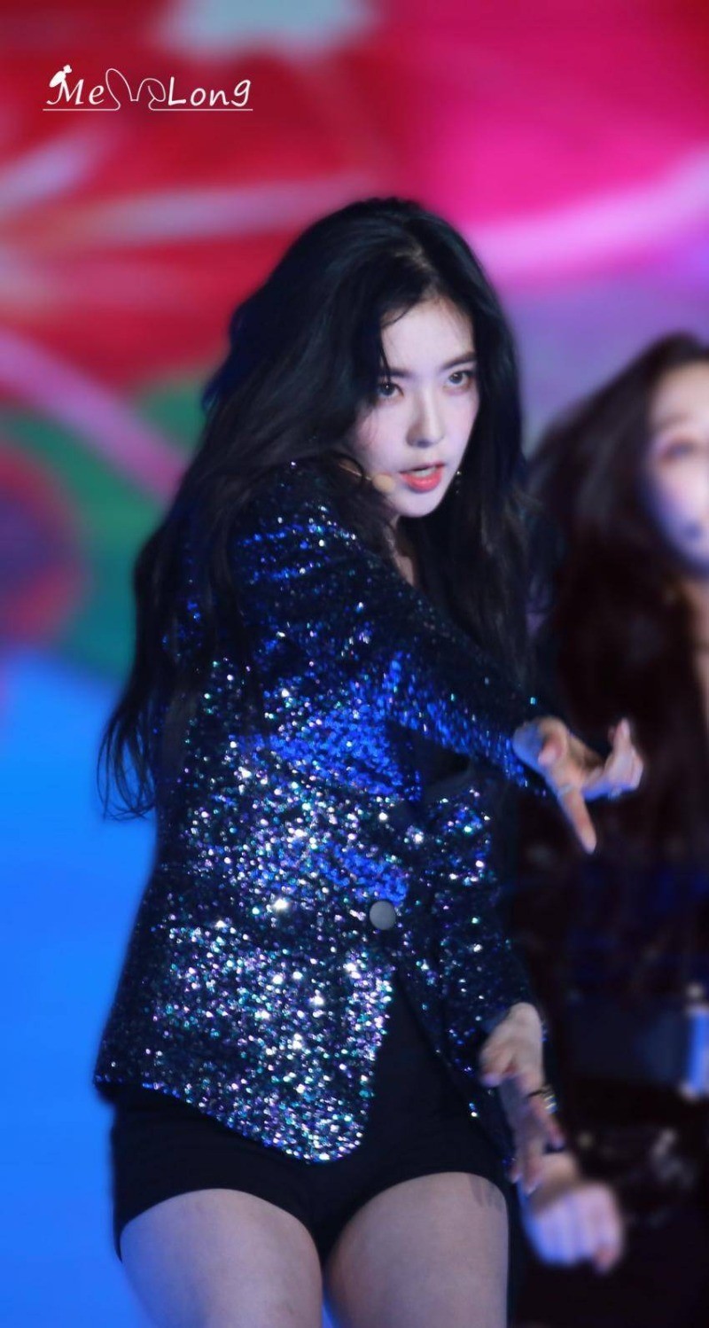 Irene in a bling bling outfit