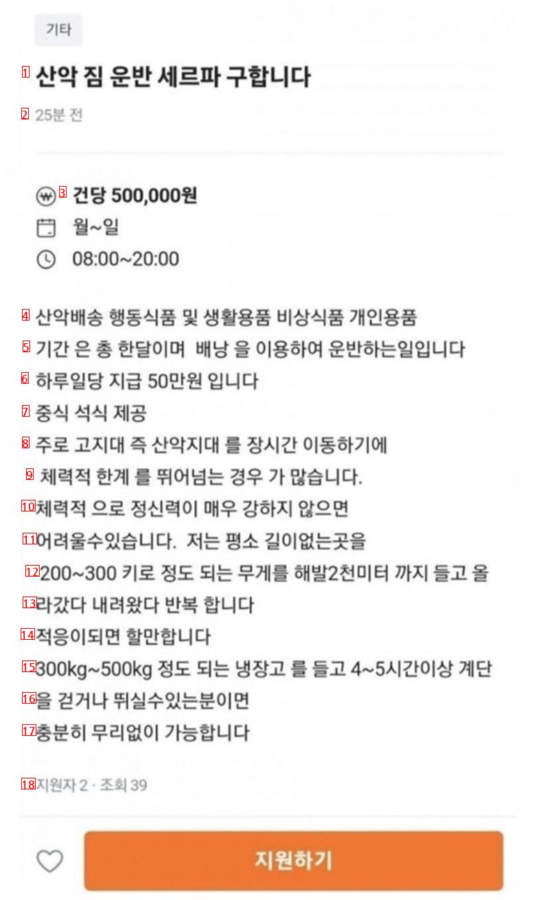 500,000 won worth of carrot