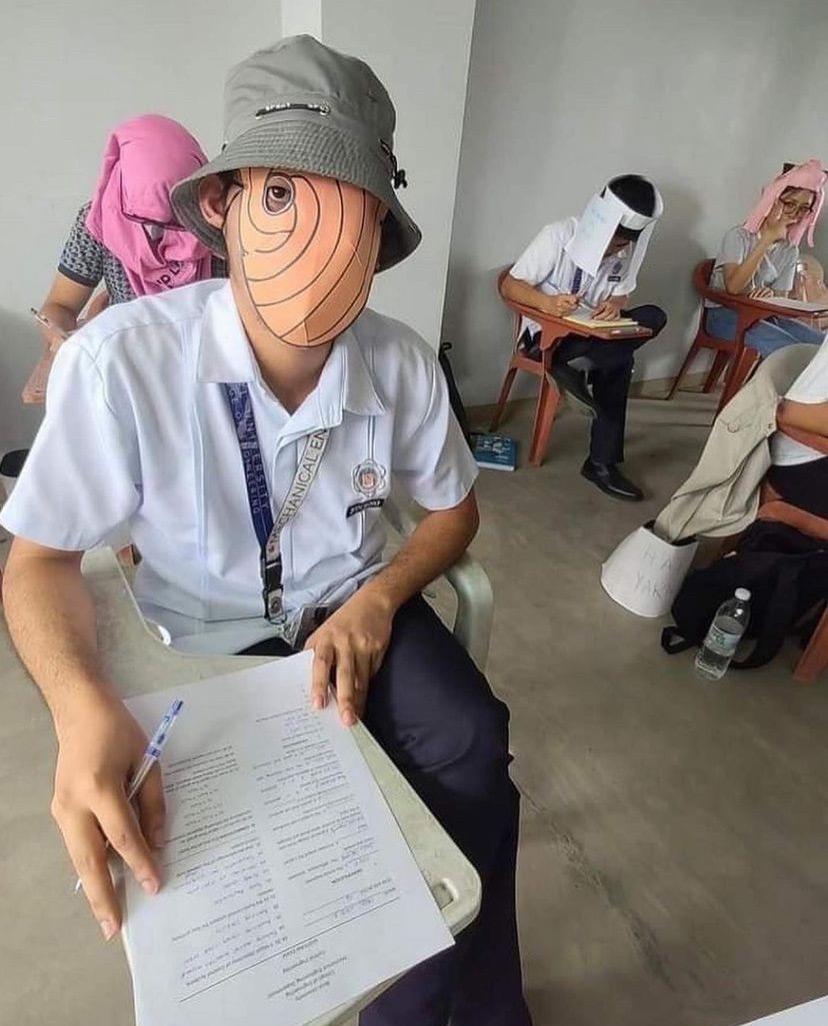 A Philippine university asked me to prepare an anti-cheating hat