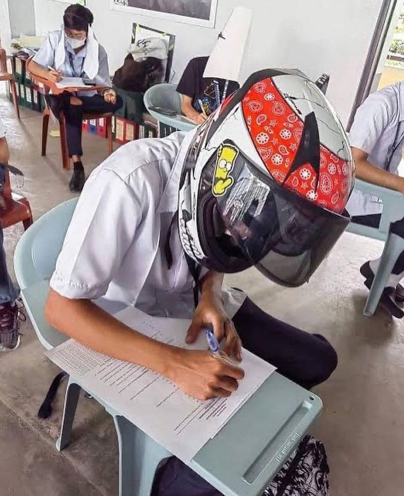 A Philippine university asked me to prepare an anti-cheating hat