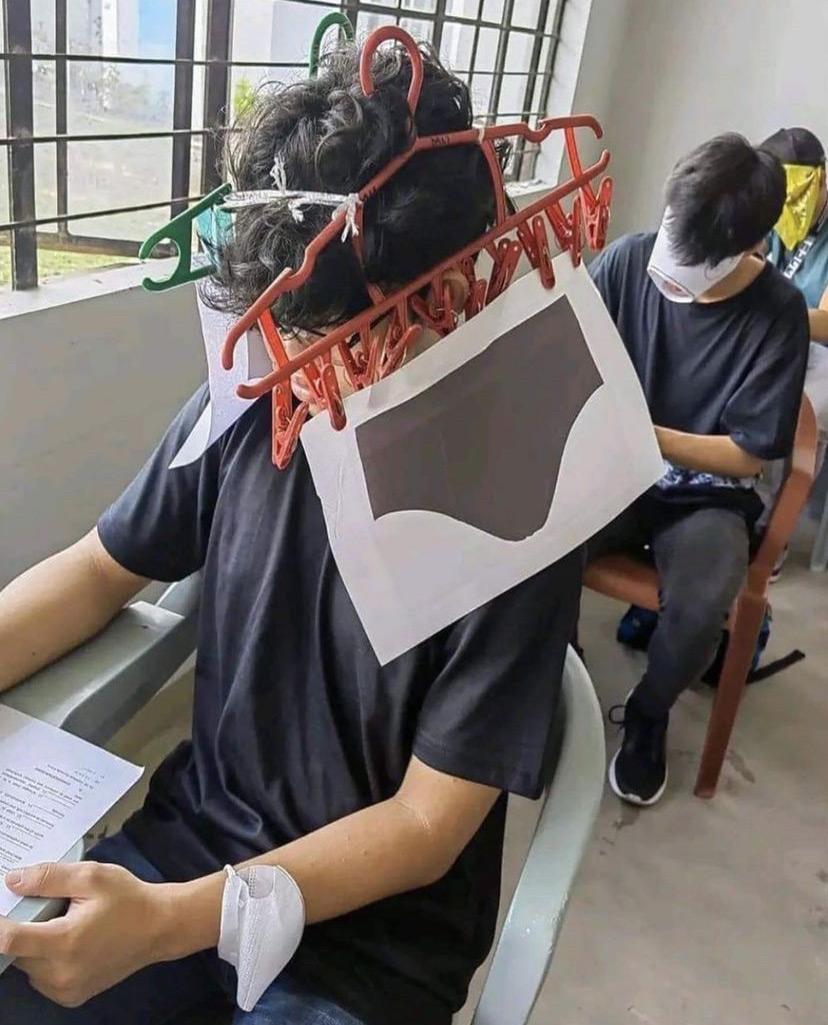 A Philippine university asked me to prepare an anti-cheating hat