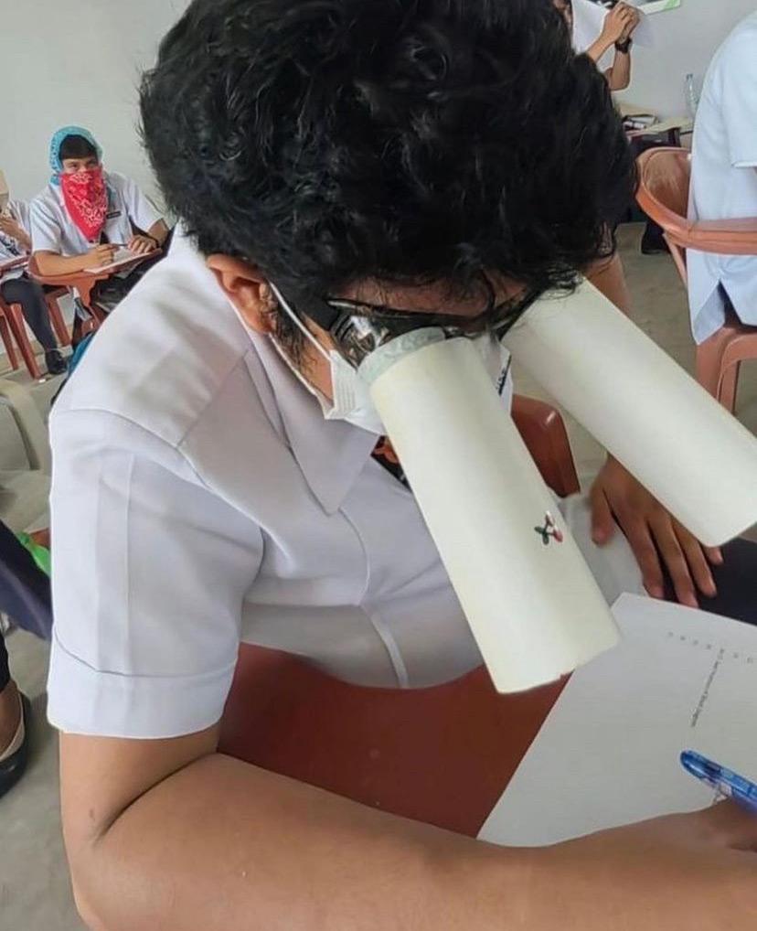 A Philippine university asked me to prepare an anti-cheating hat