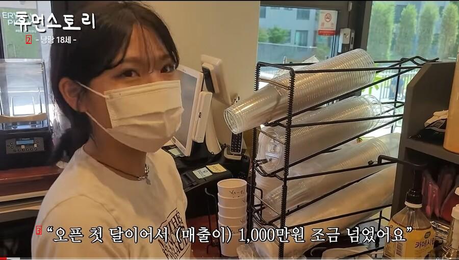 A high school girl who dropped out of school and started a cafe and earned 1,000 won a month