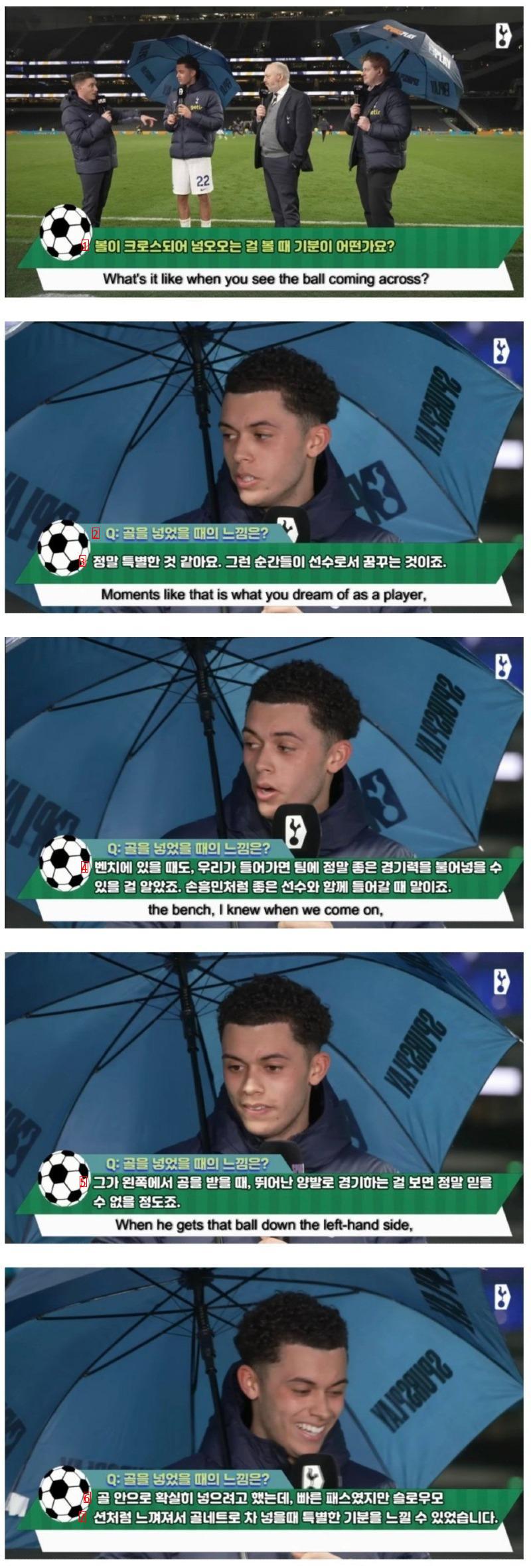 Brannan Johnson interviewed for Son Heung-min's delivery