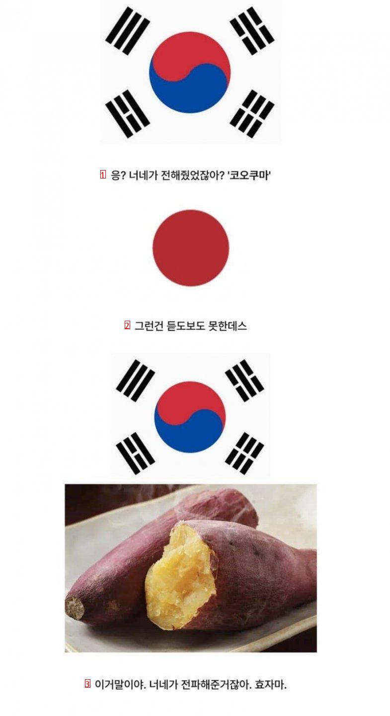 food with twisted names of Korea and Japan