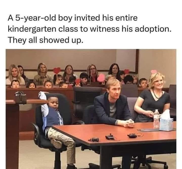 Kindergarten student invites the entire class to a special day