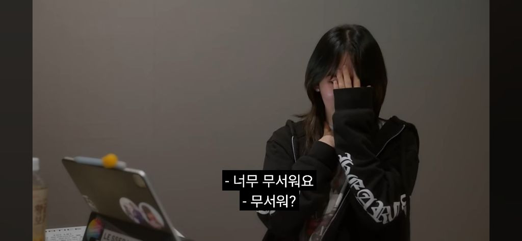 Sakura crying in the recently released Le Seraphim documentary