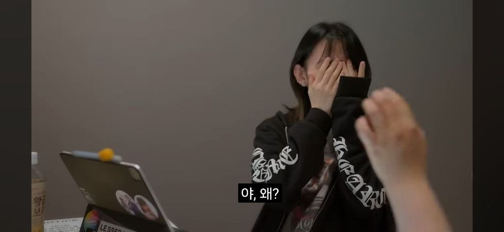 Sakura crying in the recently released Le Seraphim documentary