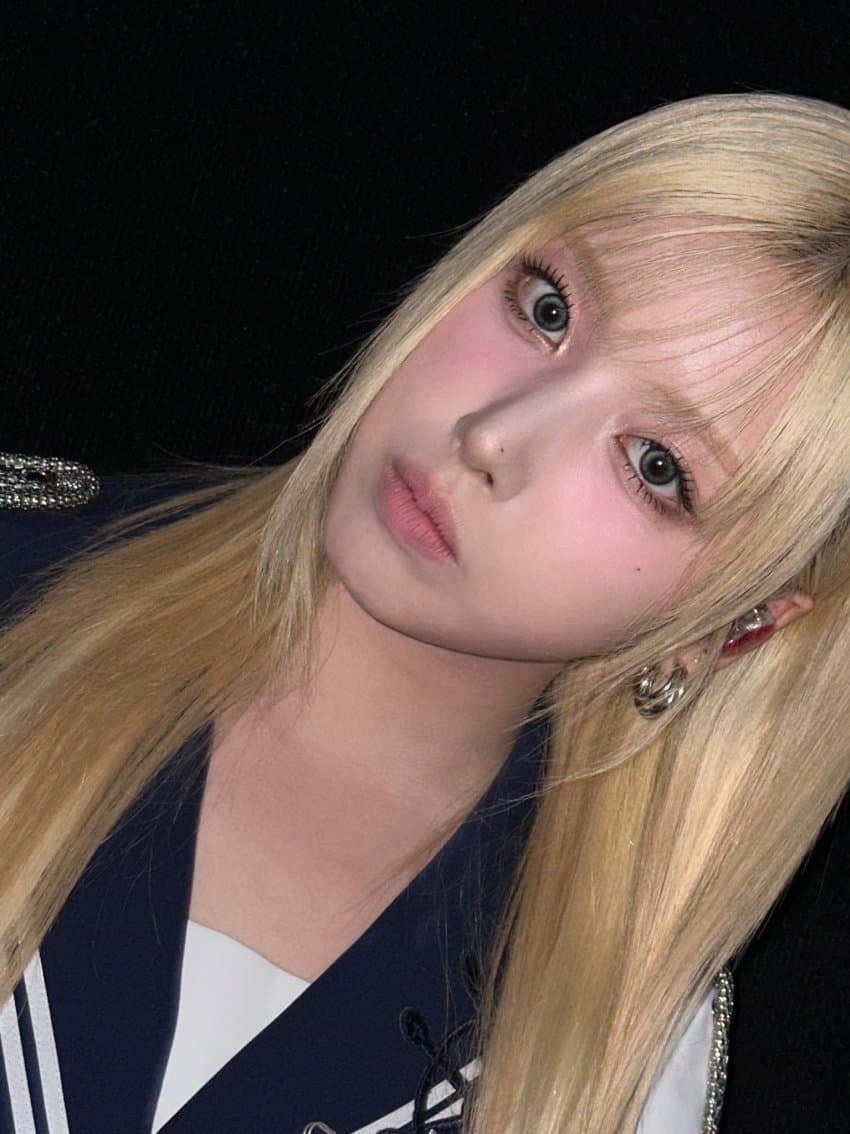 Nmix Jiwoo blonde dye visual