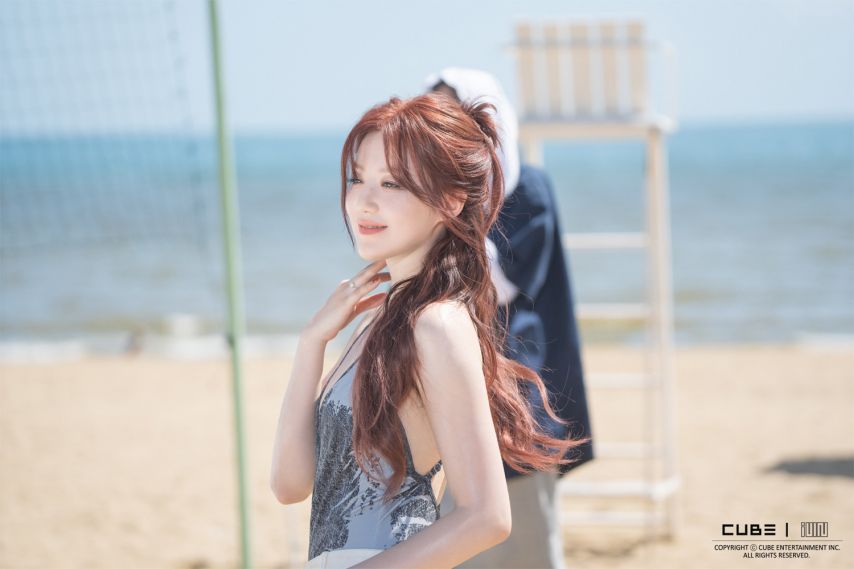 Behind the scenes of (G)I-DLE's ''Klaxon'' M V filming site