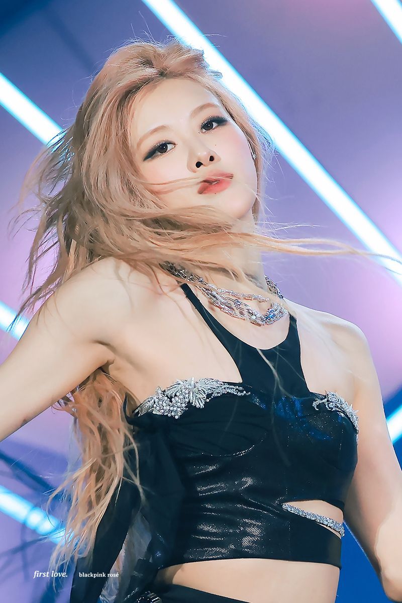 2023 Coachella Blackpink Rosé slim sleeveless armpits