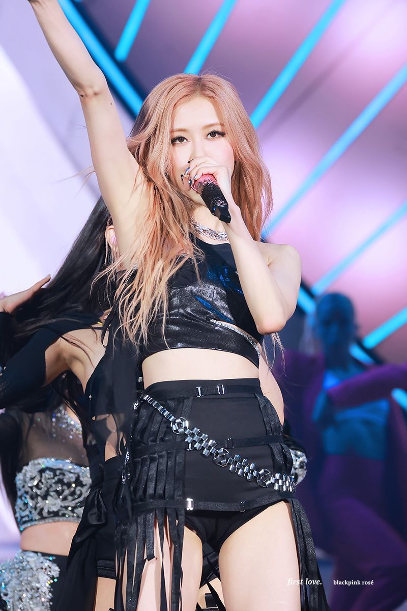 2023 Coachella Blackpink Rosé slim sleeveless armpits