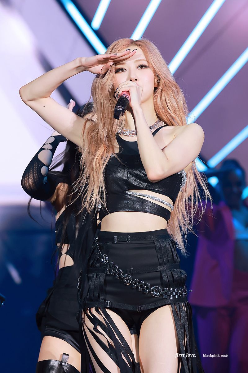 2023 Coachella Blackpink Rosé slim sleeveless armpits