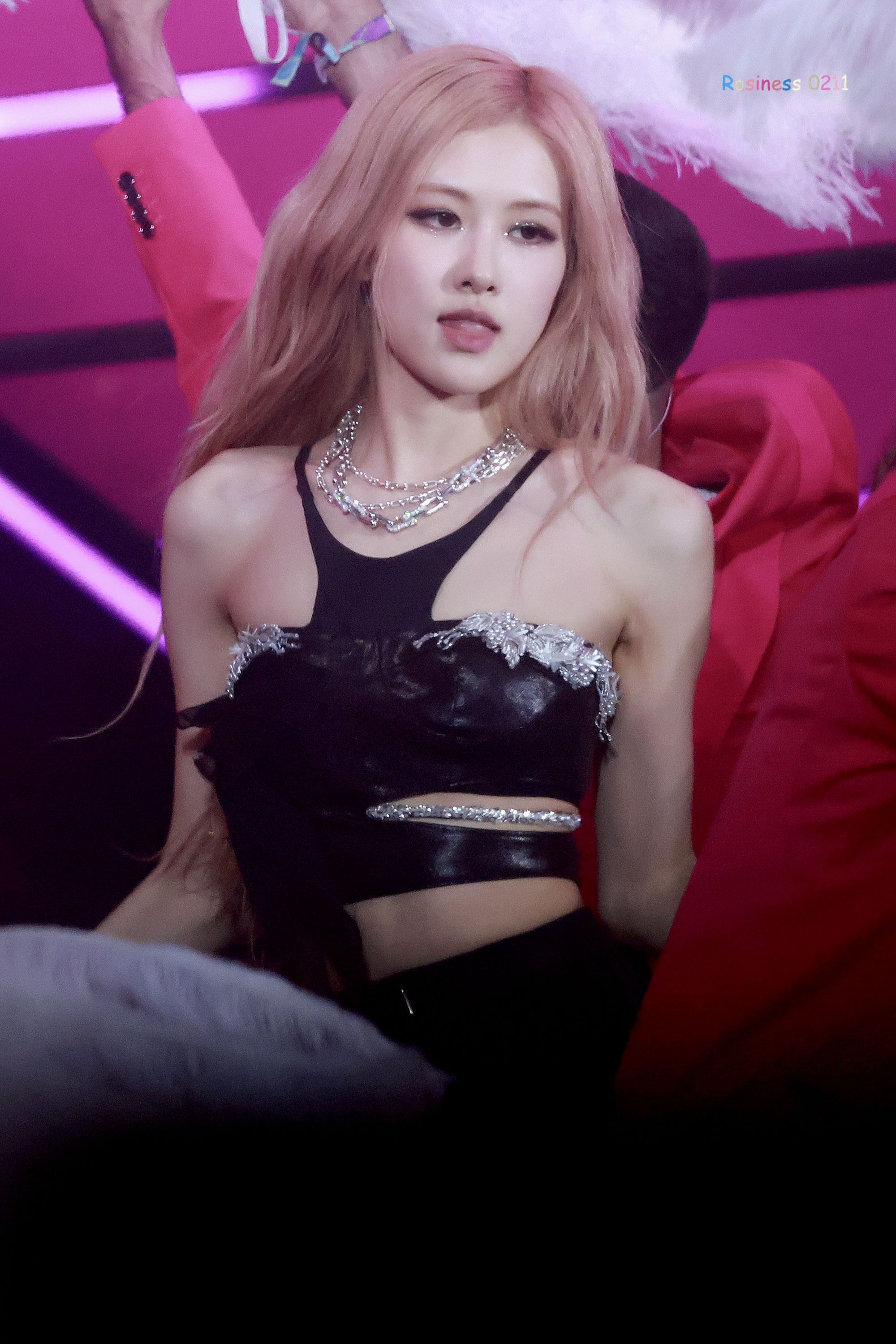 2023 Coachella Blackpink Rosé slim sleeveless armpits