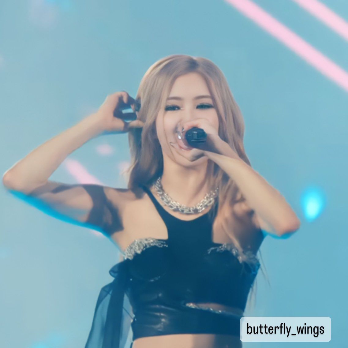 2023 Coachella Blackpink Rosé slim sleeveless armpits