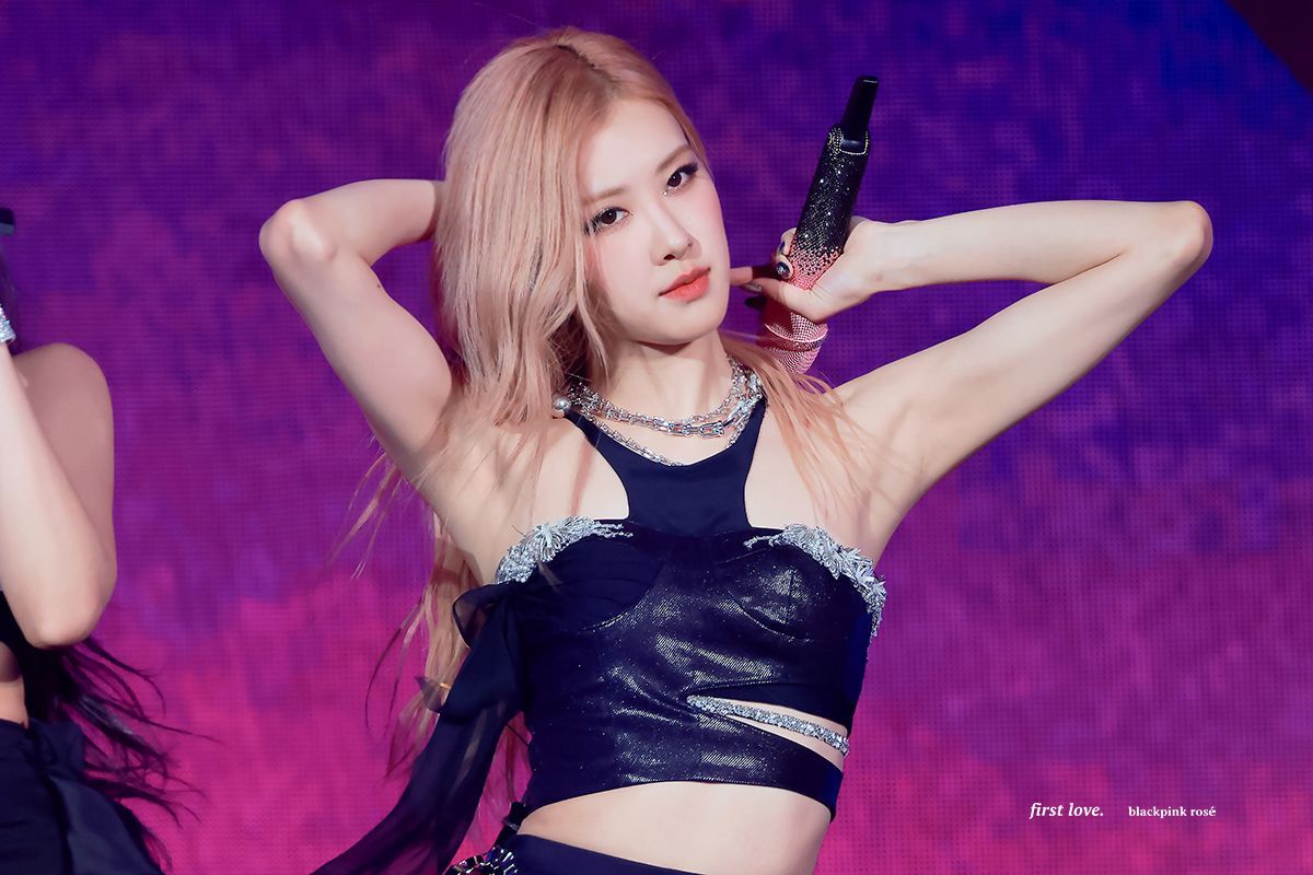 2023 Coachella Blackpink Rosé slim sleeveless armpits