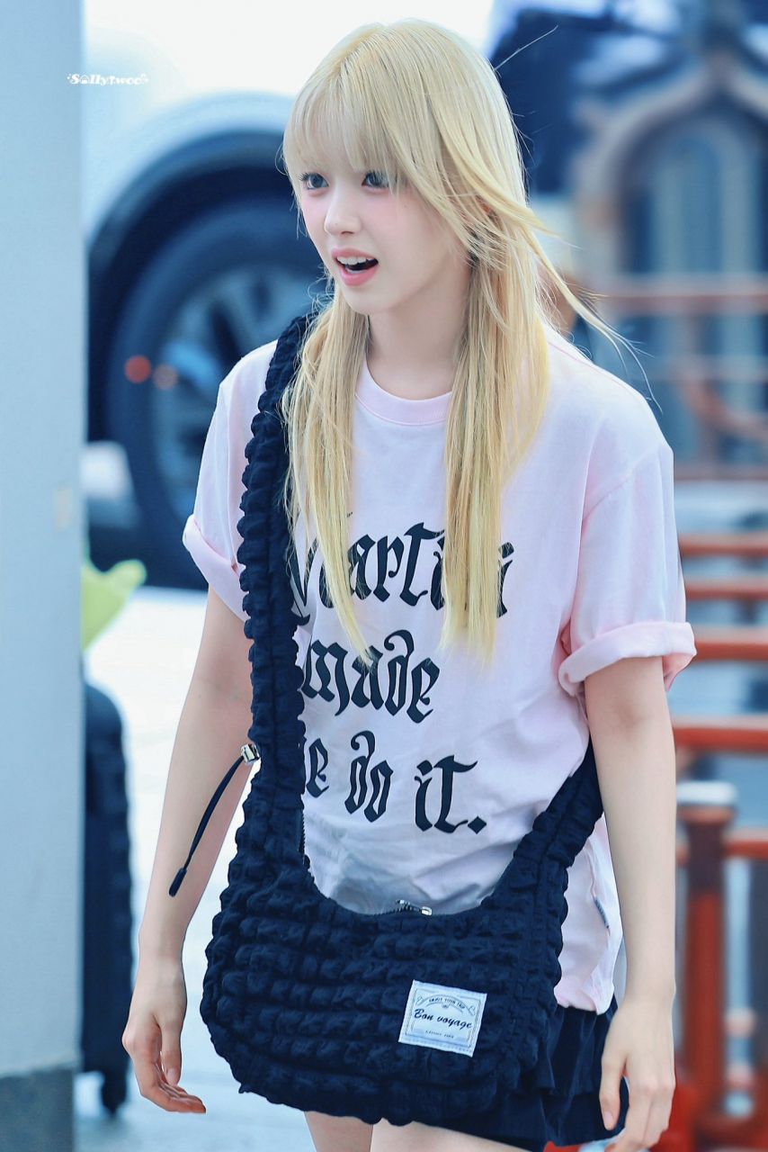 Nmix Jiwoo Blonde Baggy Pink T-shirt