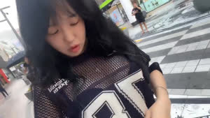 (SOUND)BJ Hyang-yi came wearing see-through clothes to show off her boobs