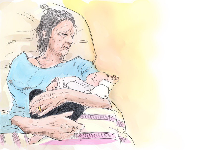 The quiet death of an abused grandmother in a nursing home and the poem she left behind.