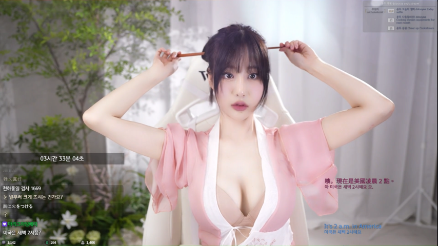 Chijijik Muntuya bra with fairy concept and cleavage sticking out