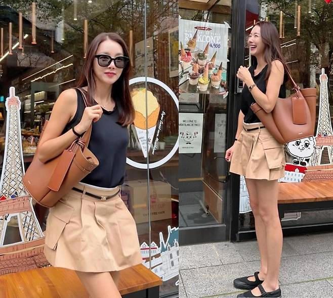 So Yi-hyeon, ‘I love the kids’ back to school!’ Sleeveless-miniskirt going out look like a college student’s girlfriend