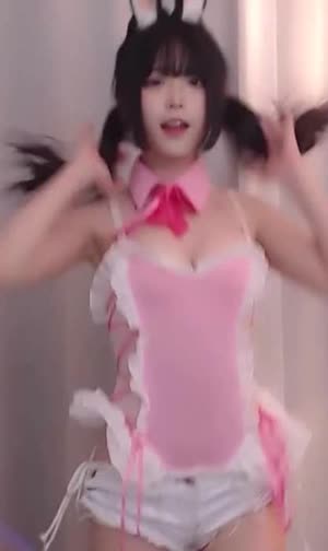 BJ Shiru Pink Velvet Maid Bunny Girl Part 3