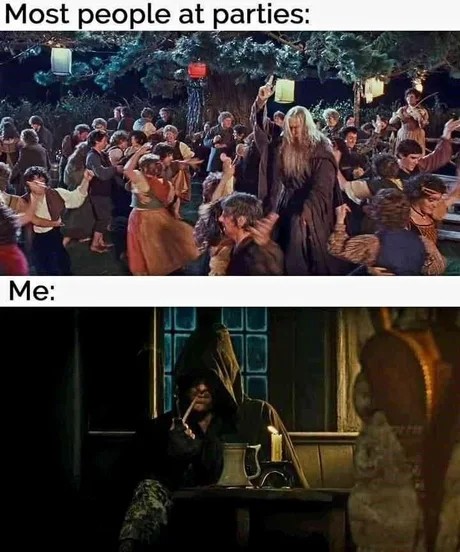 When attending a party