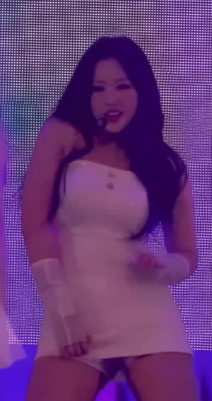 Olivia Hye heavy off-shoulder dress