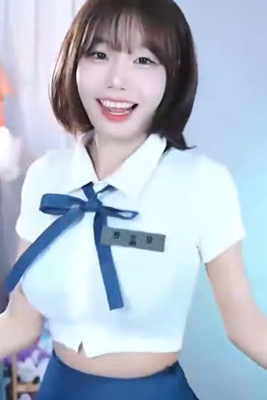 (SOUND)Suryun Suryun female middle school concept D cup breasts school uniform