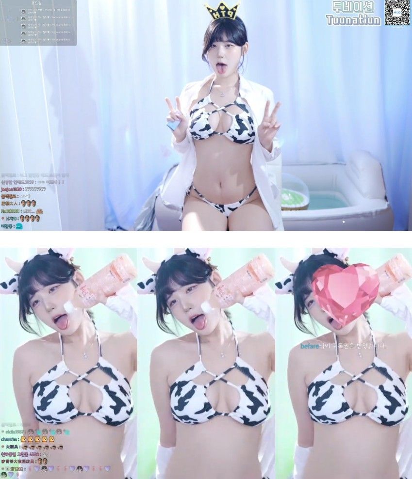 (SOUND)Chijijik Elk Yul Dairy Cow Bikini Ahegao taken the best ever