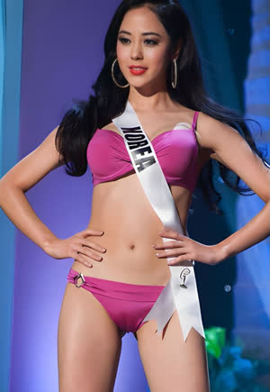 2013 Miss Korea Jin Yu Ye-bin Bikini Jury Clear Axe