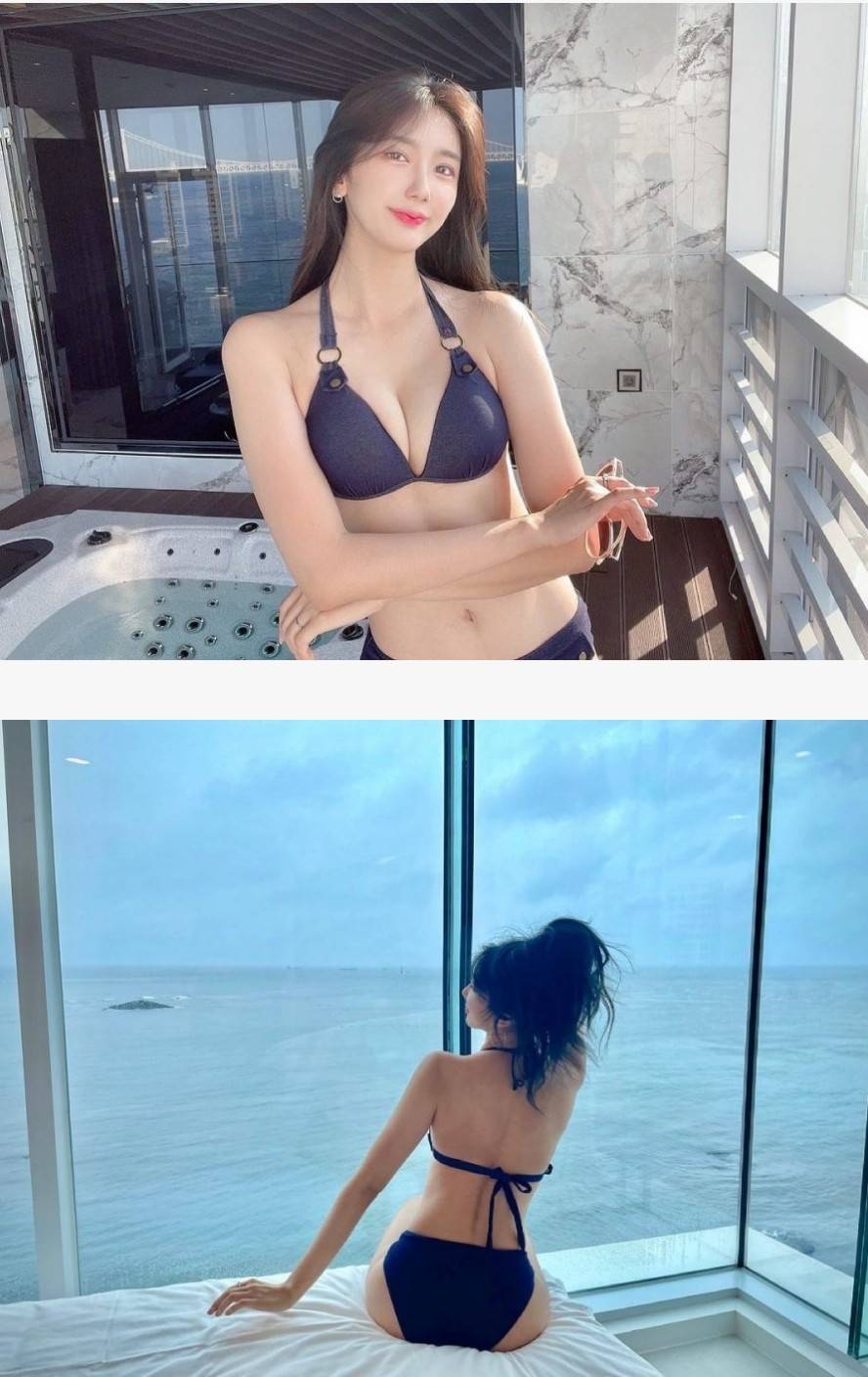 Former Lotte cheerleader Jo Yoon-kyung’s bikini Instagram