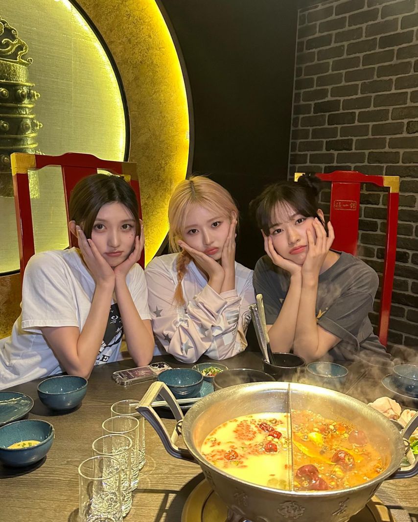 Ive Ahn Yujin with Gaeul & Ray